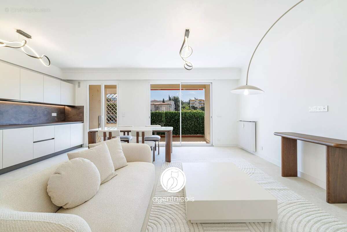 Nice cimiez // avenue georges v : appartement traversant / rénové / meublé / terrasses - photo 6