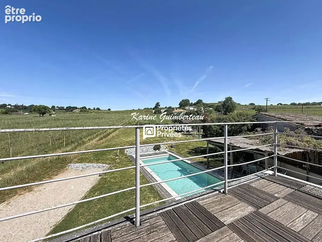 5 min Libourne : Fronsac : Maison familiale climatisée avec piscine et vues - photo 12
