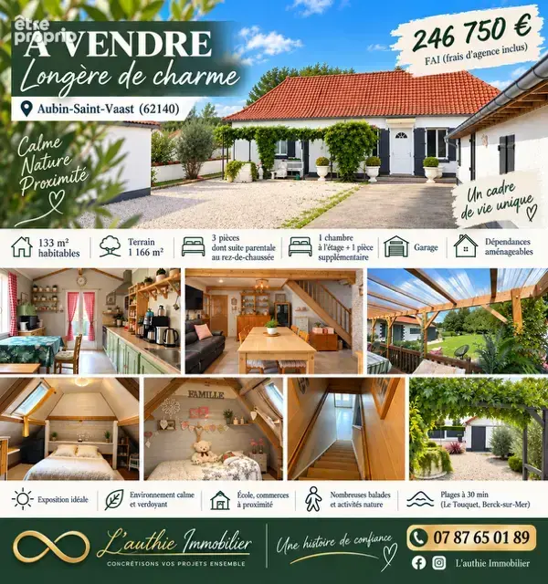 Photo Maison à Aubin-Saint-Vaast au prix de 246 750€