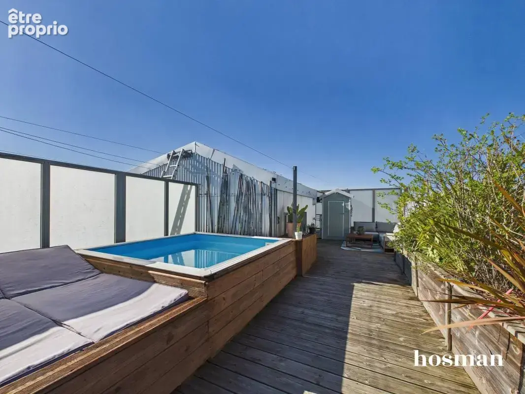 Duplex 3 pièces, 78 m² Carrez avec terrasses de 70 m², ascenseur, parking, mini piscine - Impasse Toubart, Cenon - photo 2