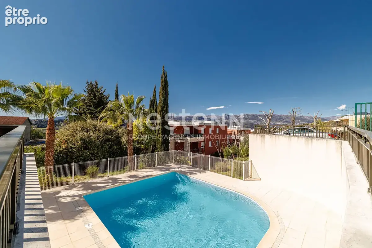 A vendre - 3 pieces - nice corniche fleurie - terrasse d'angle 22 m² - dernier étage - piscine & parc privé - parking privatif e - photo 16