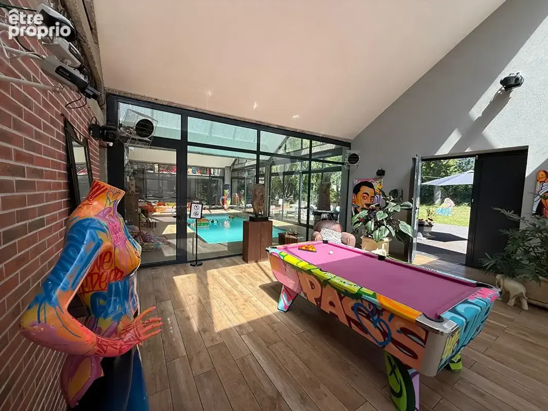 Paris seine - rare - maison - breuillet - piscine - salle de sport - photo 9