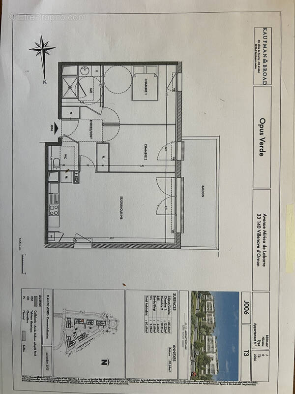Appartement à VILLENAVE-D'ORNON