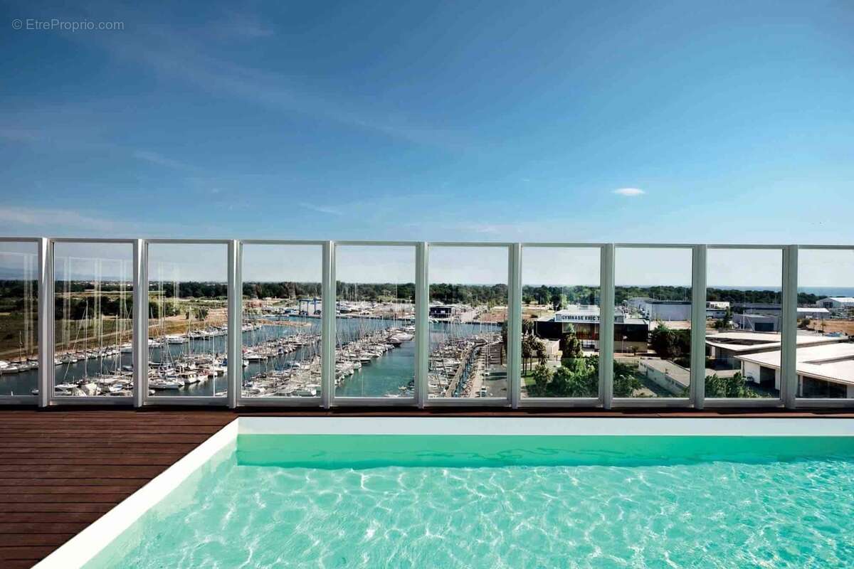 Canet Plage – 7ème et Dernier étage d'exception, dans résidence de standing, T2 avec cabine de couchage vue mer, terrasse de 21  - photo 19