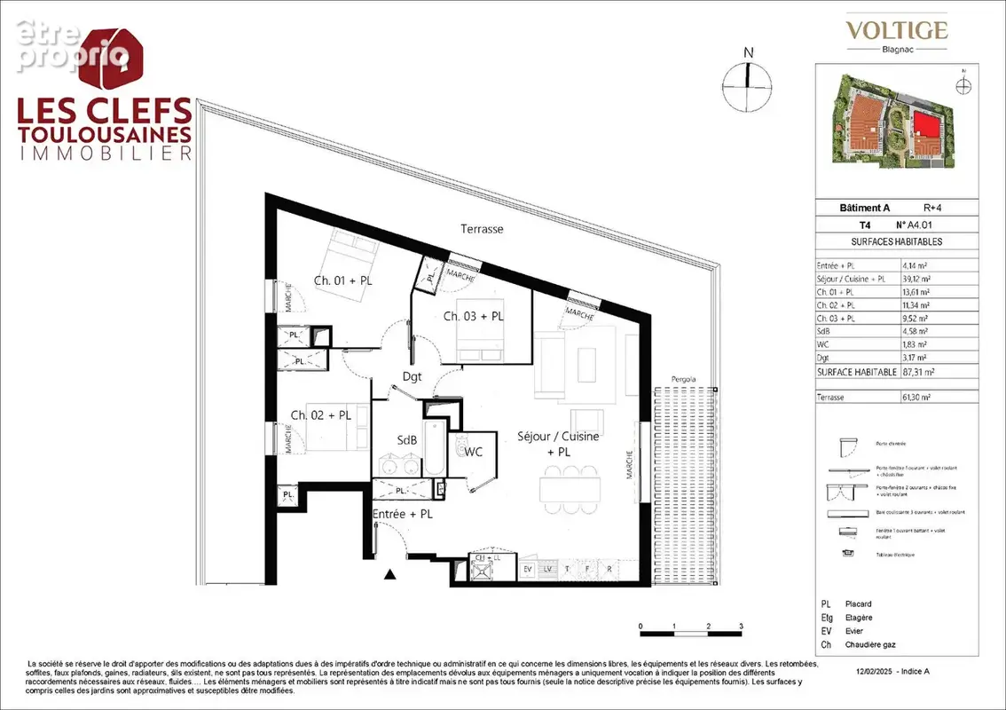 Appartement Blagnac 4 pièces 83 m² avec terrasse de 61 m² ! - photo 4