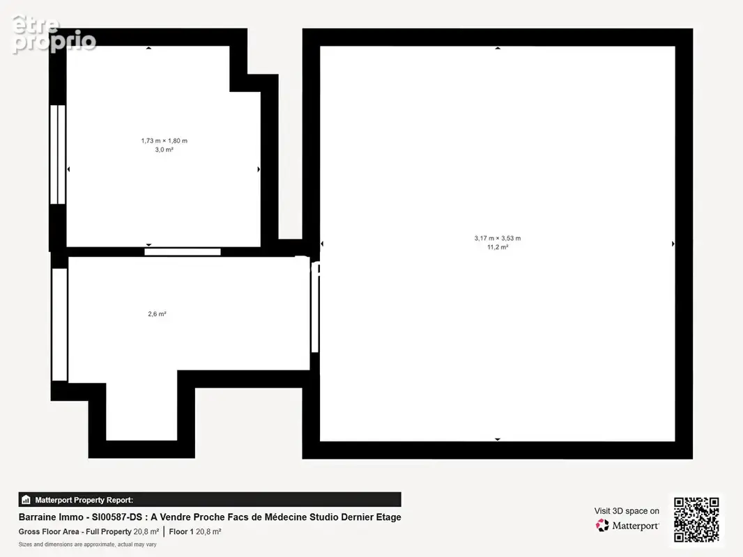 A vendre brest facs de medecine centre ville appartement t1 studio dernier etage vue degagee - photo 10