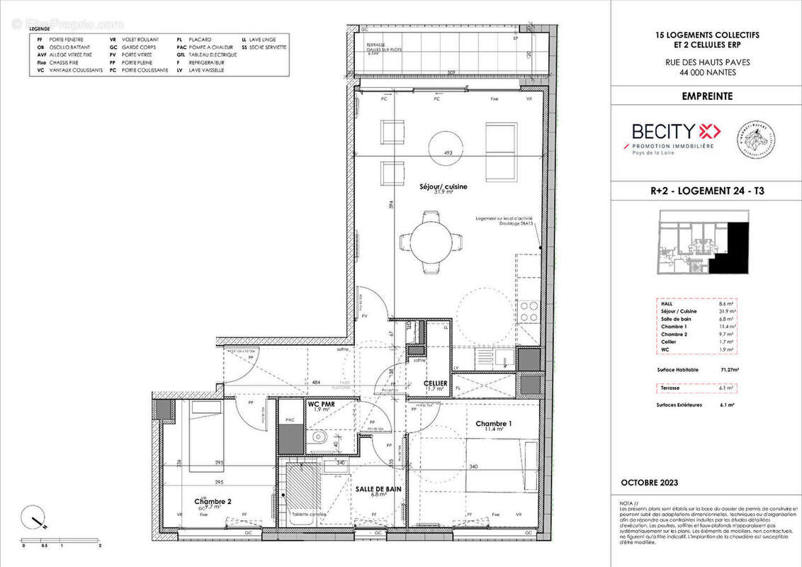 Appartement à NANTES