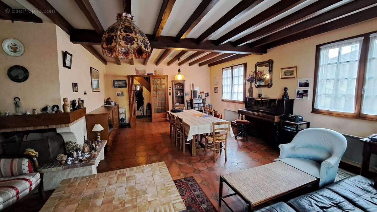 salon cheminée - Maison à POITIERS