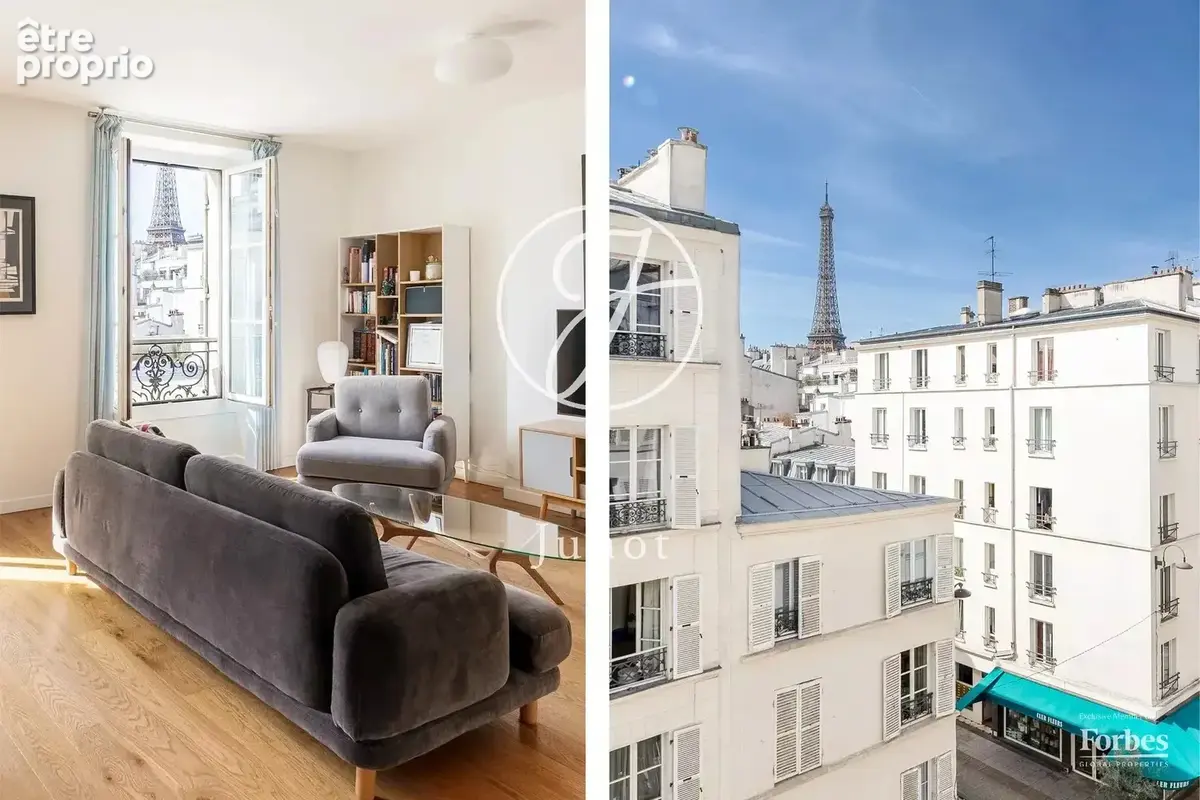 Paris 7e - RUE CLER - Appartement - 5 pièces - 78,60m² Carrez - 79,50m² au sol - 3 chambres - Rénové - Vue tour Eiffel - photo 19