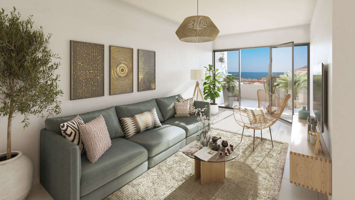Appartement Port Vendres 4 pièces de 81m² + 25m² de Terrasse vue mer + 2 parking sous-sol ! - photo 3