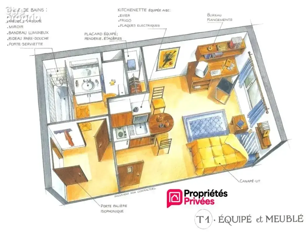 Studio T1 meublé et équipé en résidence services - photo 7