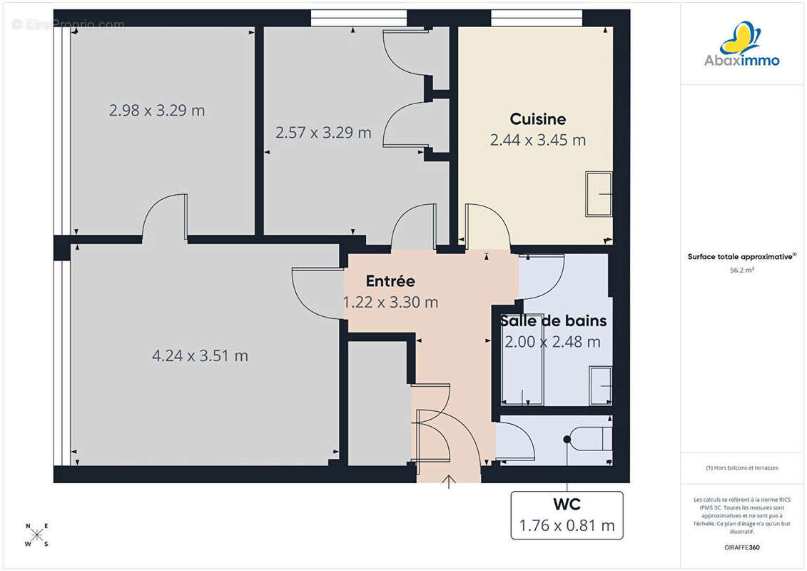 Appartement à HEROUVILLE-SAINT-CLAIR