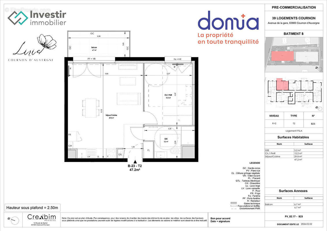 Appartement à COURNON-D'AUVERGNE