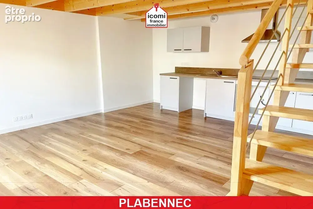 Finistere - plabennec (29860) - a vendre - appartement t2 45m² - dalle beton - 1 chambre - duplex - locataire en place - bon ren - photo 4