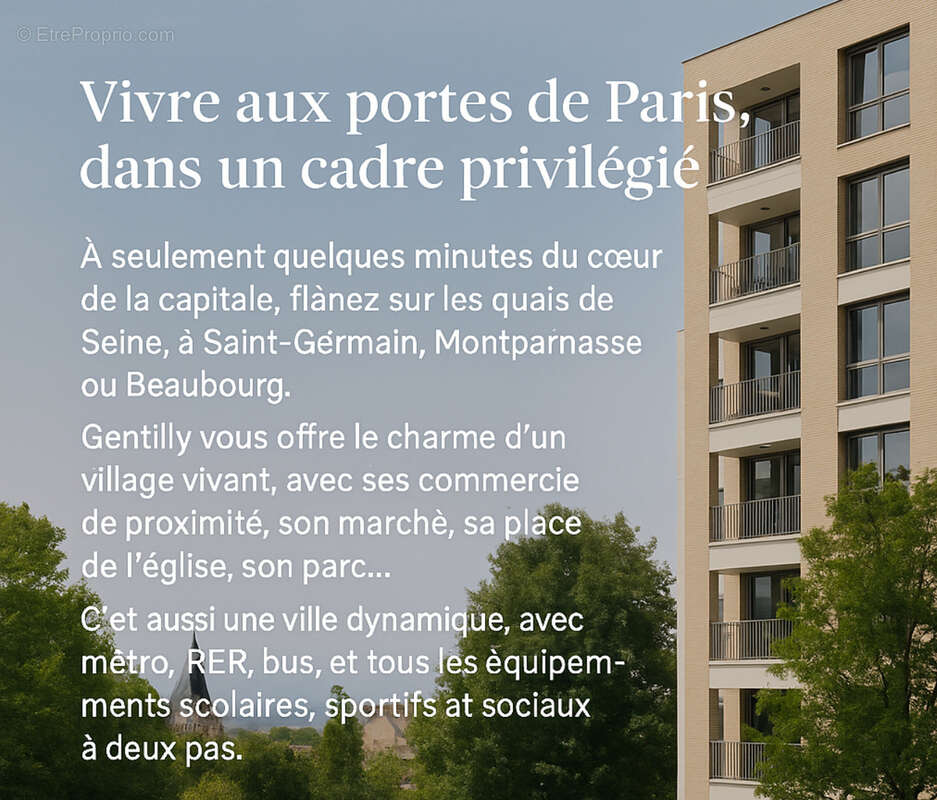 Appartement à GENTILLY