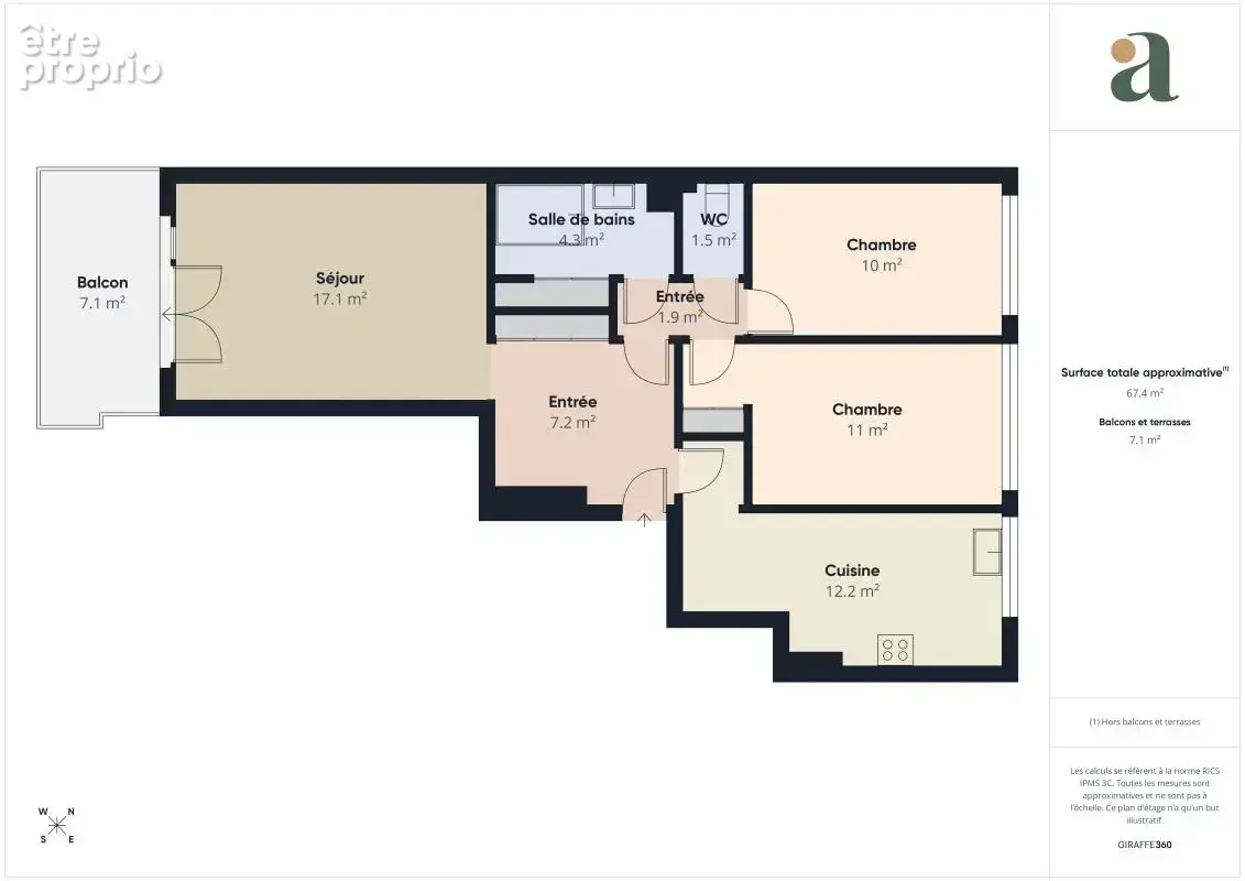 Versailles - Clagny-Glatigny - Appartement 3 pièces – 67 m² - balcon, cave + parking - photo 17