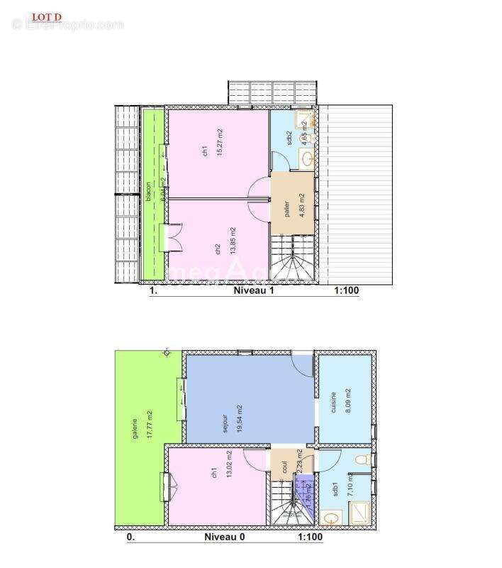 Dupex T4 mitoyen (lot D), à vendre dans le secteur du Moule - photo 3