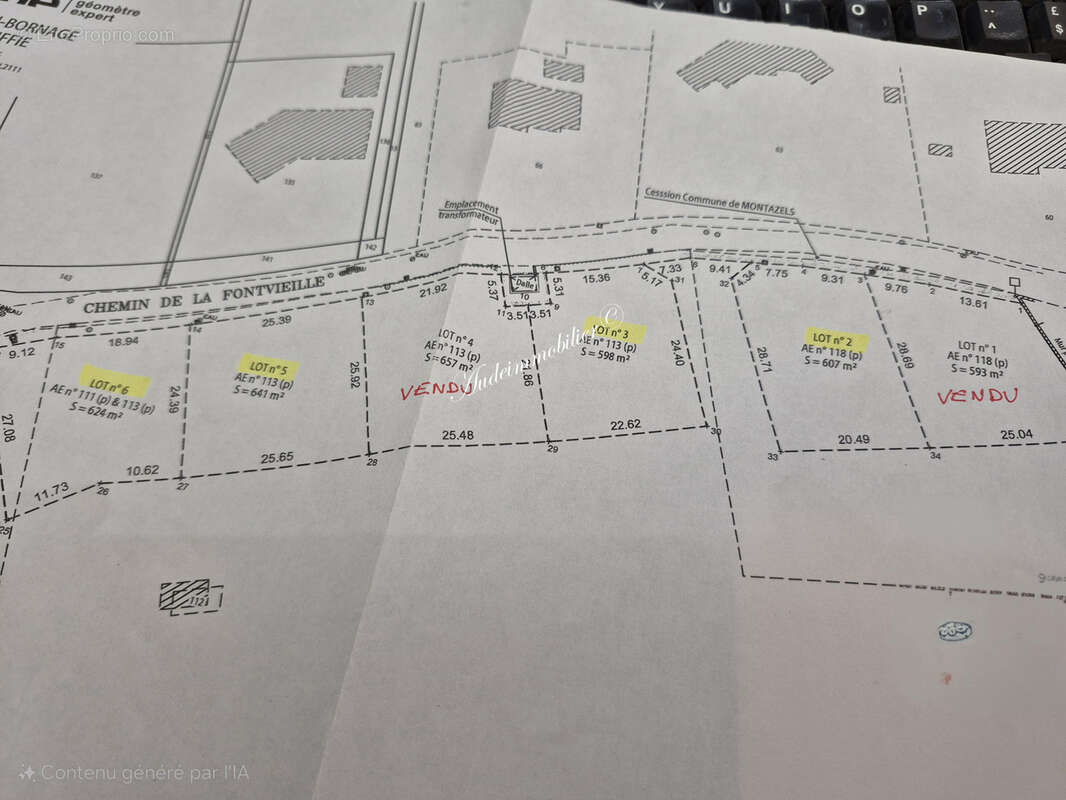 Terrain à MONTAZELS