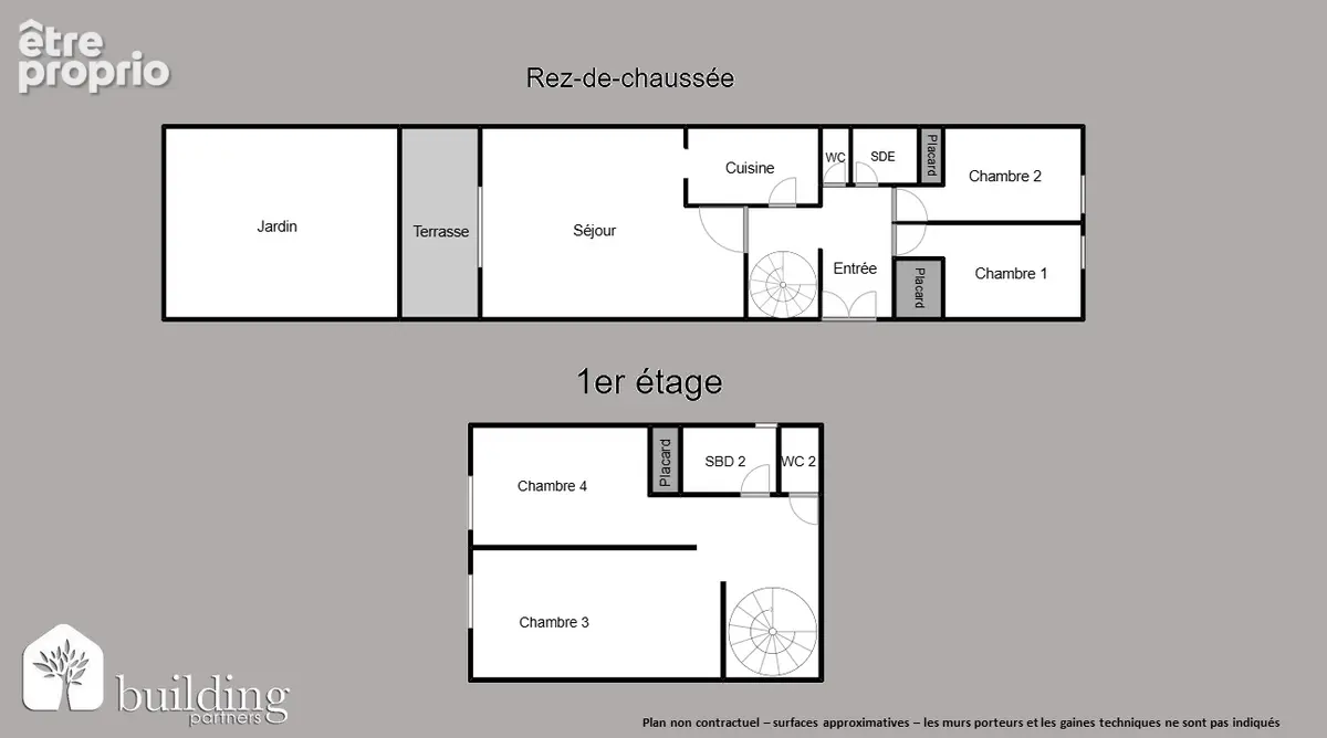 Grésillons Asnières-sur-Seine - Duplex 5 pièces 118,45 m² avec 75,2 m² de jardin et parking - photo 2