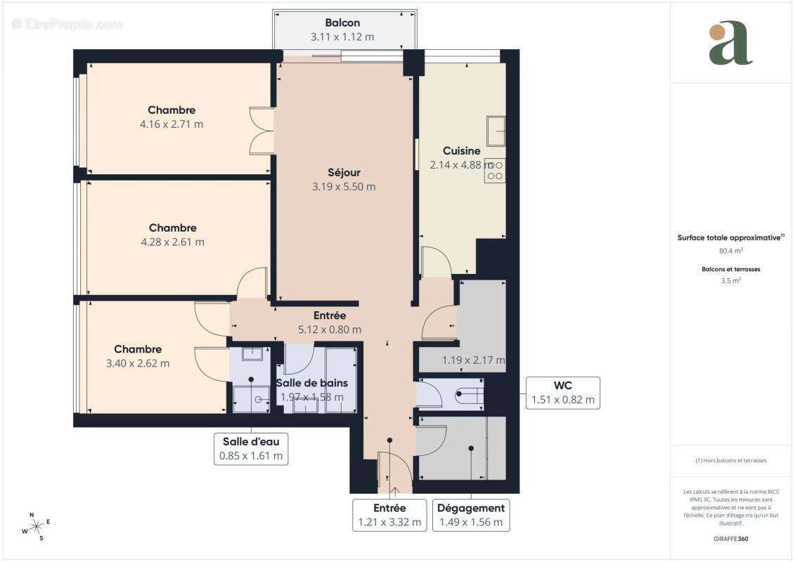 Appartement à COLOMBES