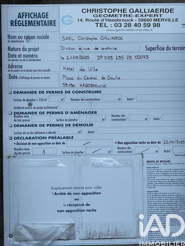 Photo 5 - Terrain à HAZEBROUCK