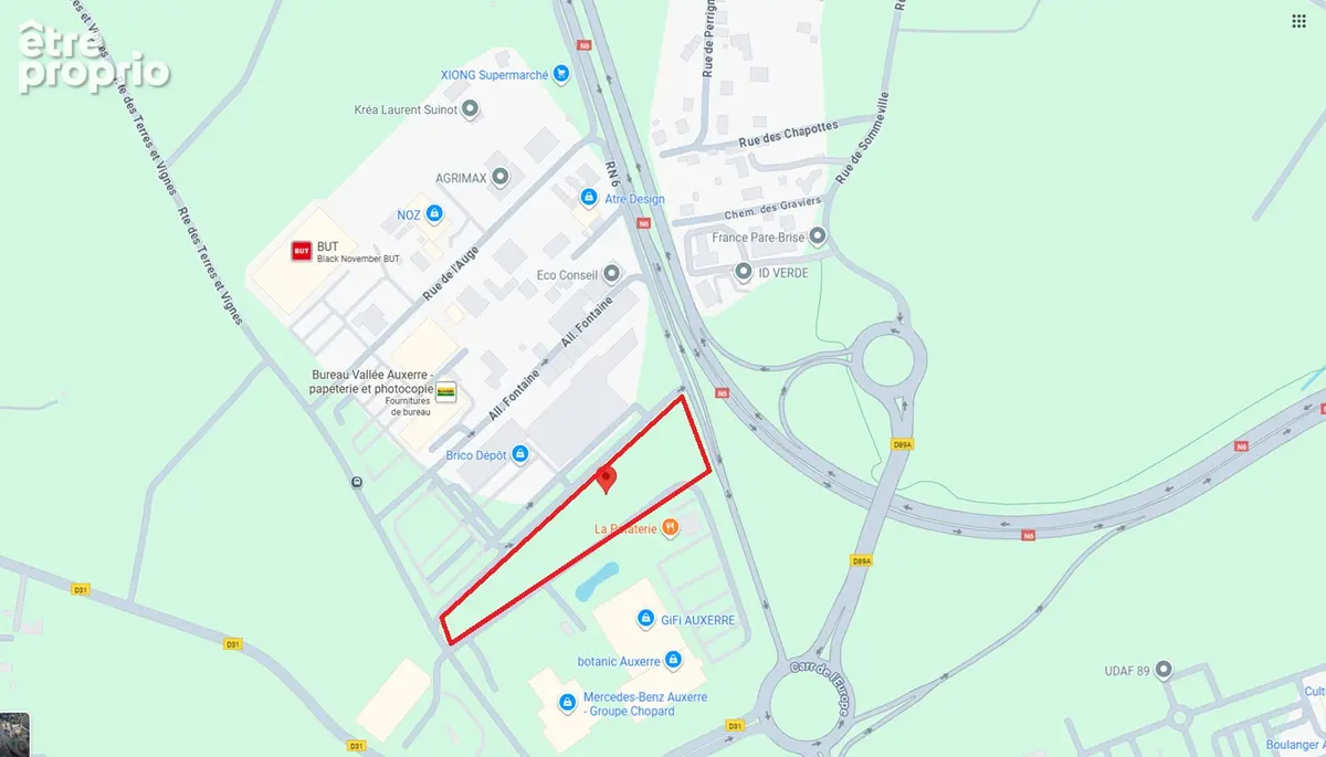 Zone commerciale perrigny auxerre - terrain constructible de m² - photo 6
