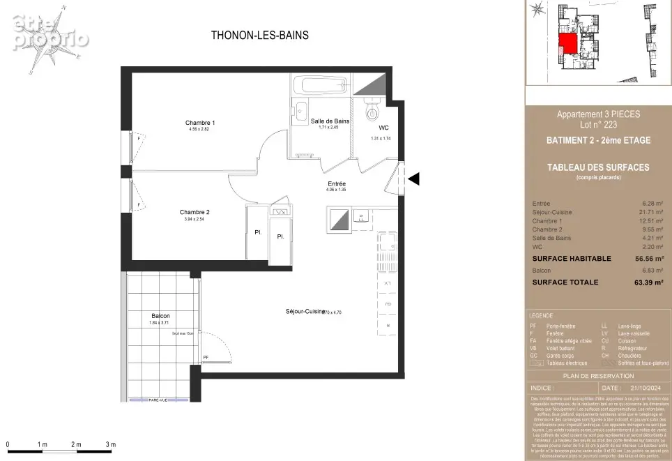 Appartement à THONON-LES-BAINS