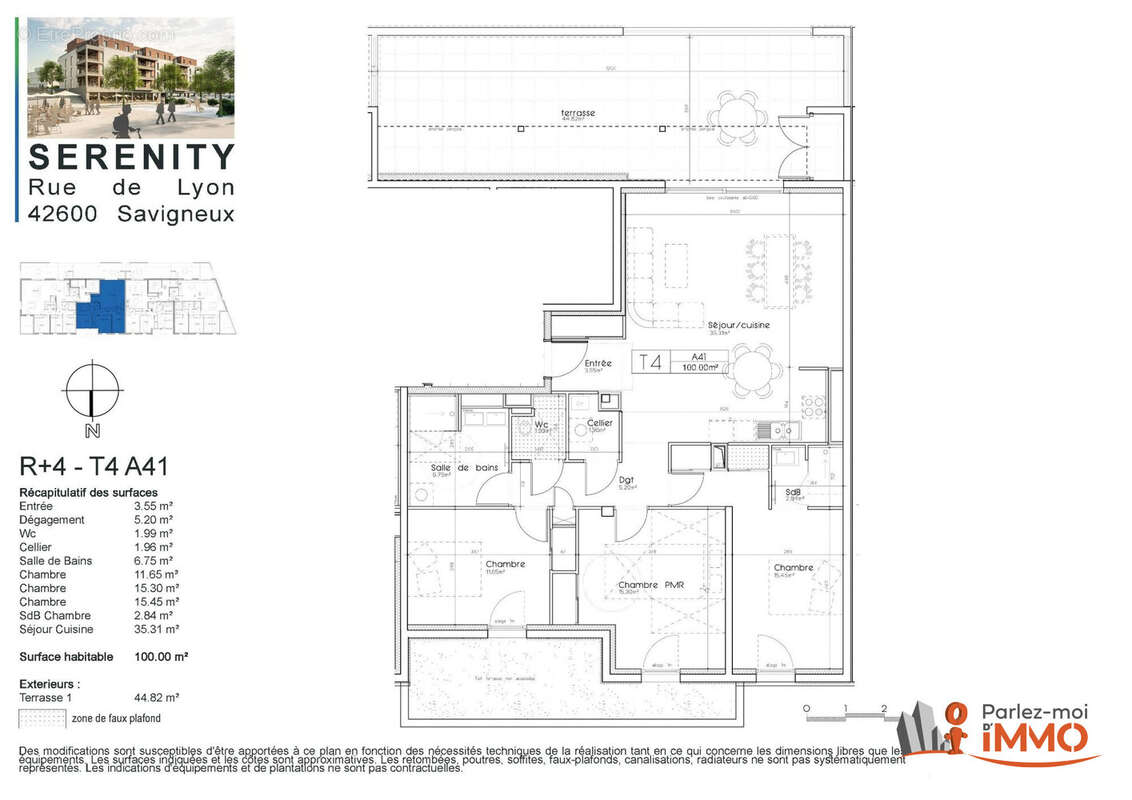 Appartement à SAVIGNEUX
