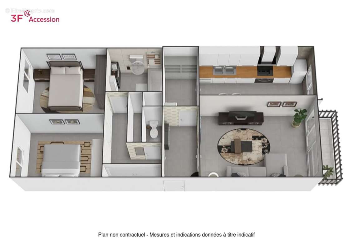 Appartement à PARAY-VIEILLE-POSTE