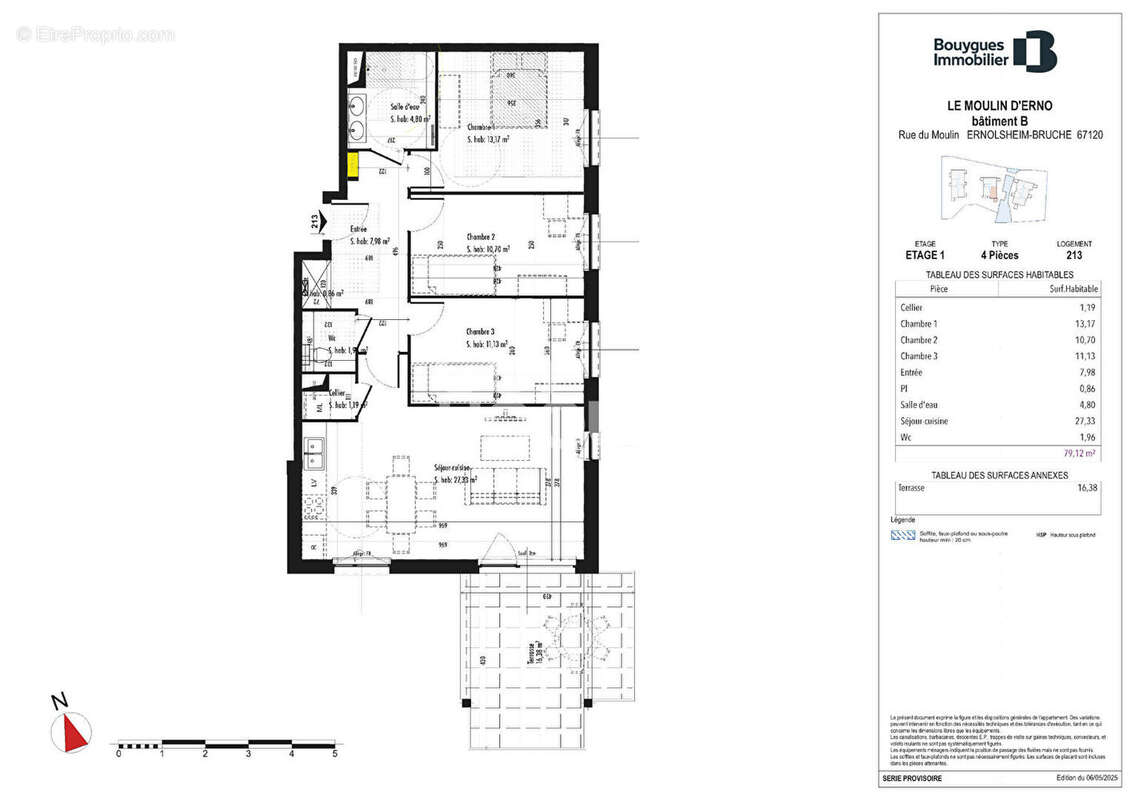 Appartement à ERNOLSHEIM-BRUCHE