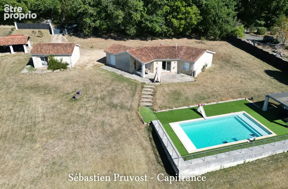 Maison Plain-pied 113.5m2+21.5m2 avec un gîte à vendre 4 pièces BRANTOME (24) - Garage, piscine chauffée 11x5 avec sa plage et c - photo 2