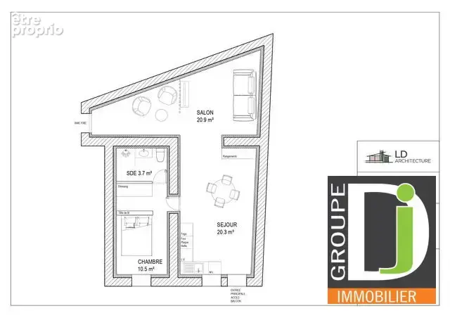 Maison 3 pièces 65 m² à vendre à Pontaix (26150) - photo 8