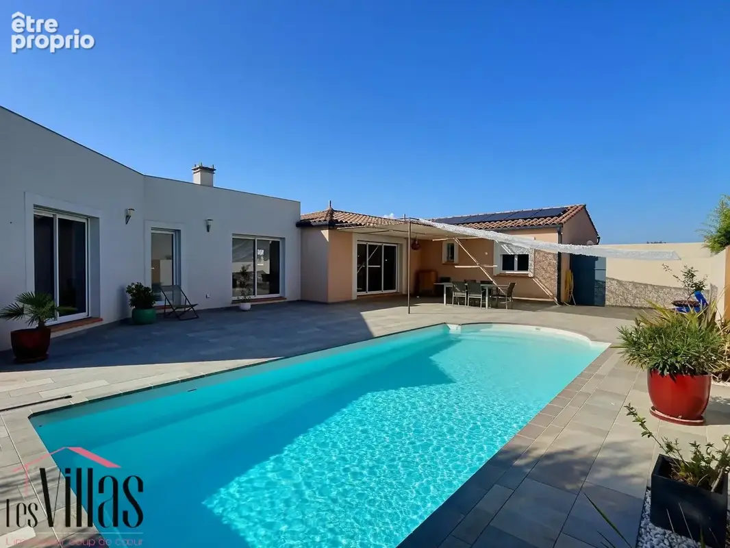 15 min. de Narbonne - Villa 4 faces de plain-pied avec 5 chambres et piscine - photo 2