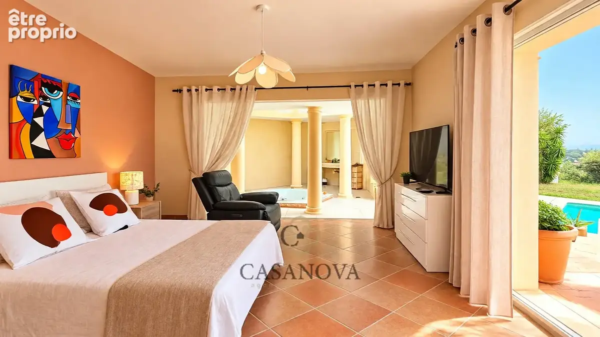 Villa de 314 m² avec piscine à débordement et vue panoramique à Châteauneuf-Grasse - photo 14