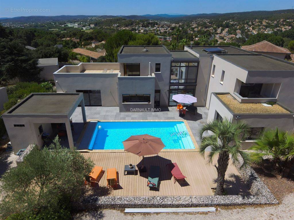 vue aerienne  - Maison à SAINT-GELY-DU-FESC