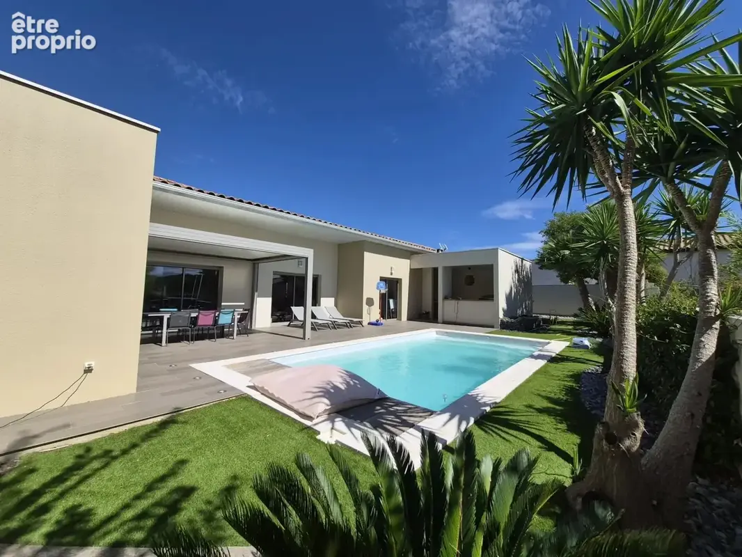 Narbonne-villa contemporaine de plain-pied avec piscine - photo 11