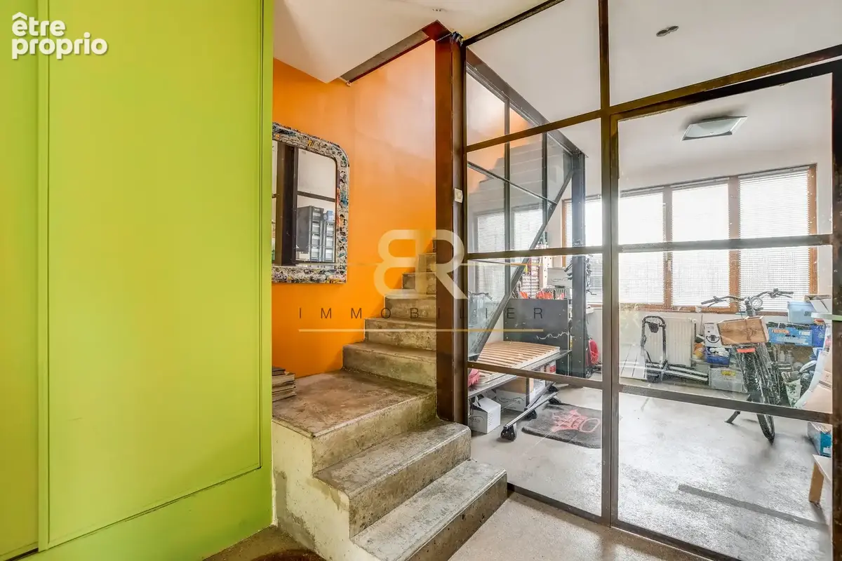 Maison/loft sur trois niveaux (170m2), calme, lumineuse, dans un cadre verdoyant - photo 5