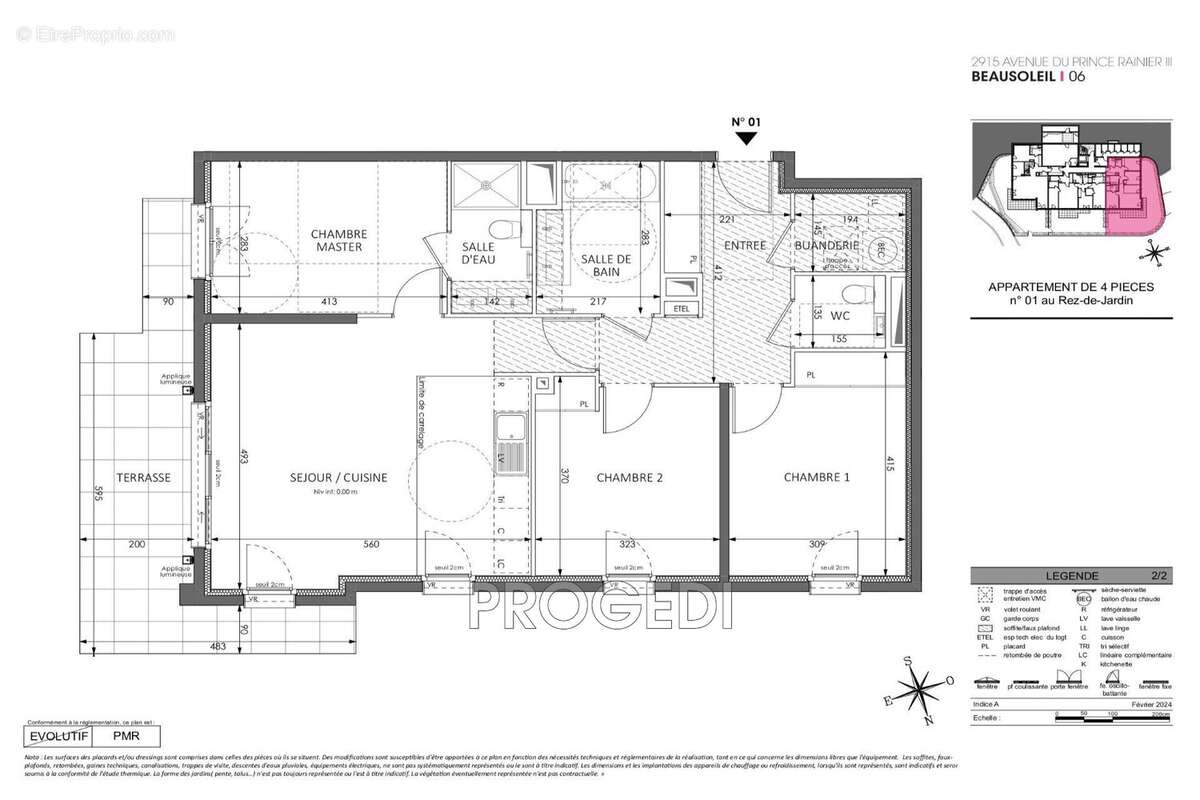 Appartement à BEAUSOLEIL