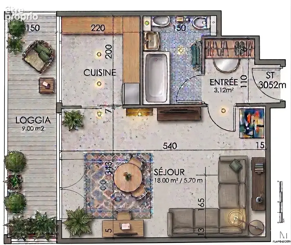 Exclusivité – Studio lumineux de 31 m² avec Loggia Plein Sud – Cœur de Colombes - photo 12