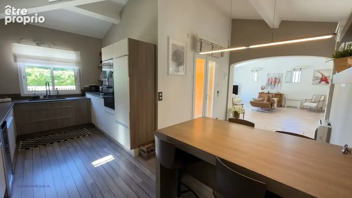 Villa d'architecte T5 à vendre à Brignoles -170 m², pièce de vie lumineuse de 70 m² et piscine - photo 7