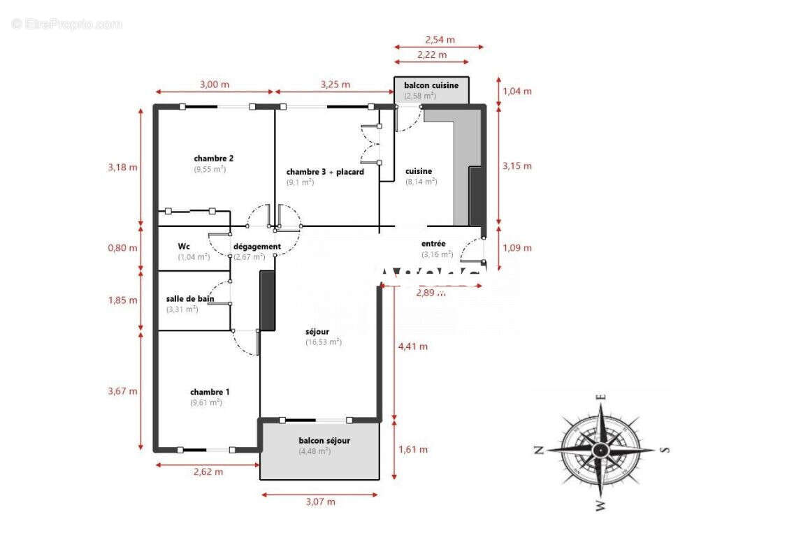 Appartement à MARSEILLE-10E
