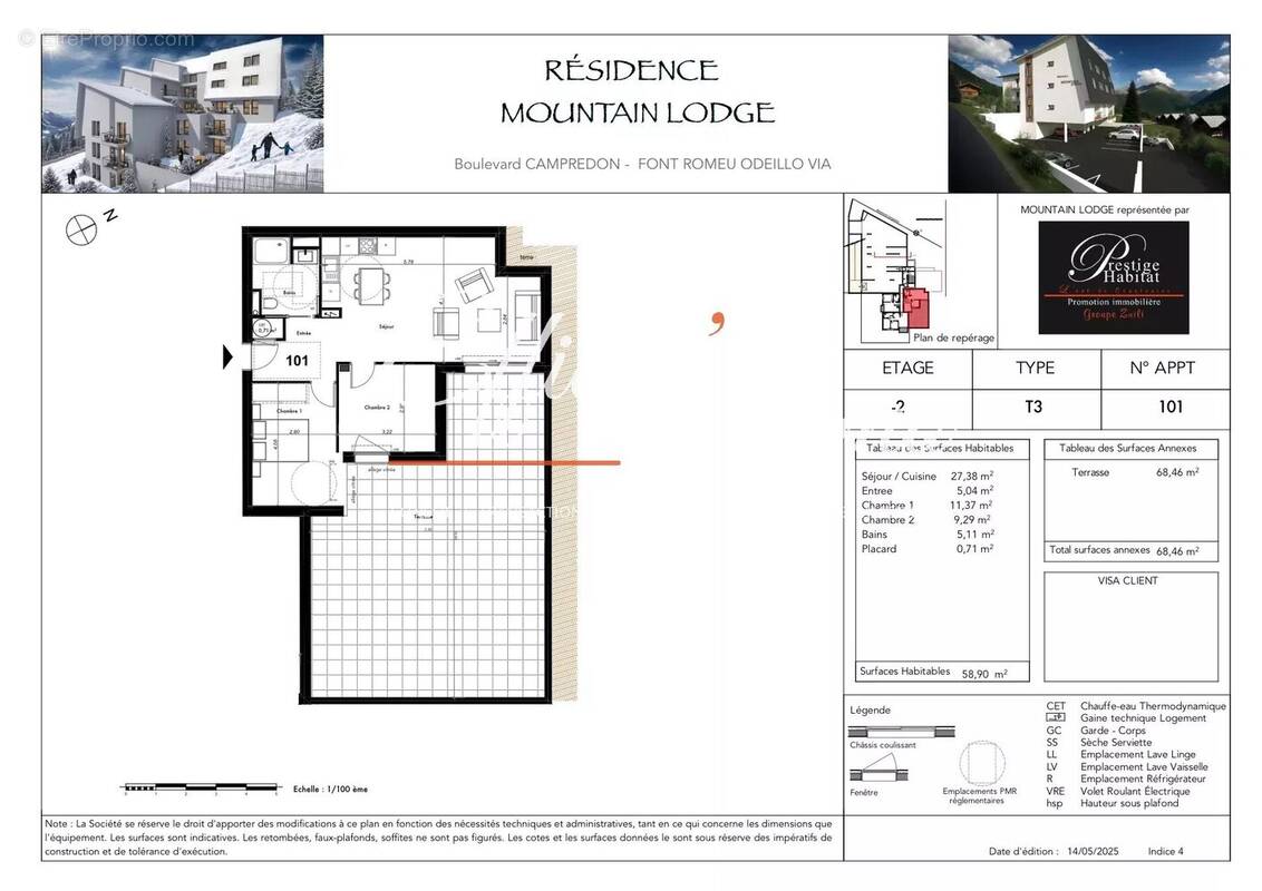 Appartement à FONT-ROMEU-ODEILLO-VIA