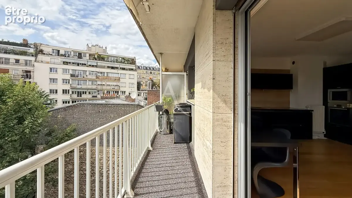 Paris 16e  henri heine  3 pièces 92 m²  5e étage balcon sur jardin - photo 16