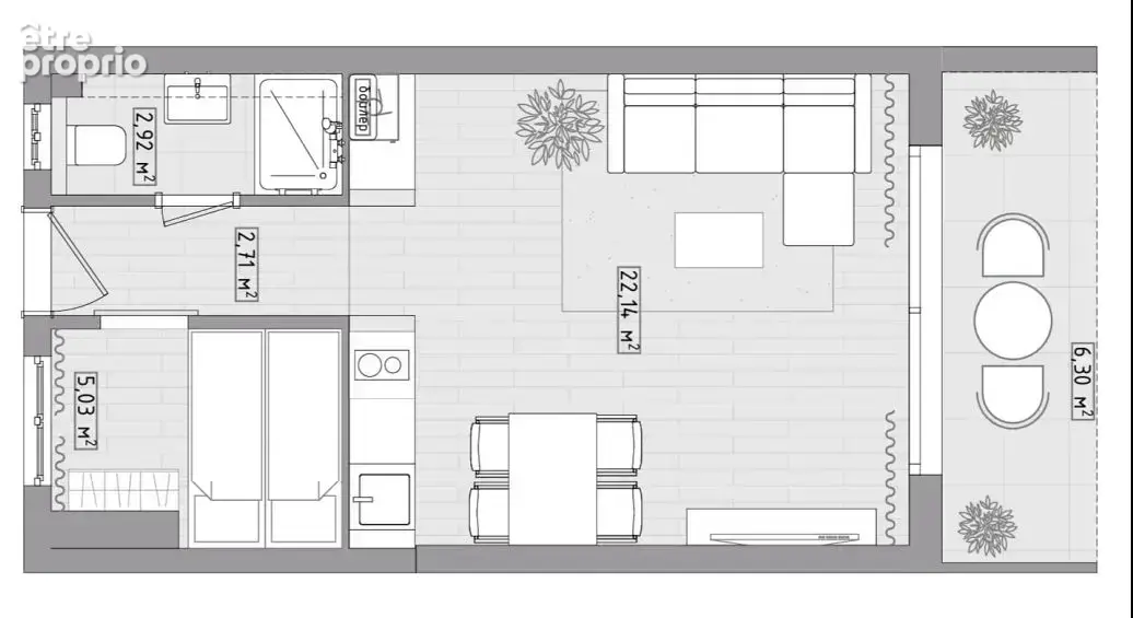  Studio / 2P rénové, 32 m² + terrasse, front de mer – Palm Beach, Cannes  - photo 2