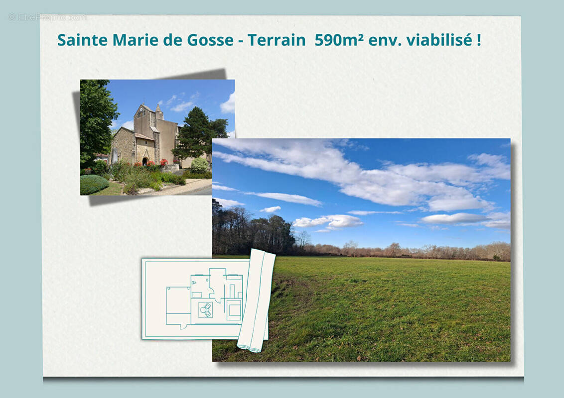 Terrain à SAINTE-MARIE-DE-GOSSE