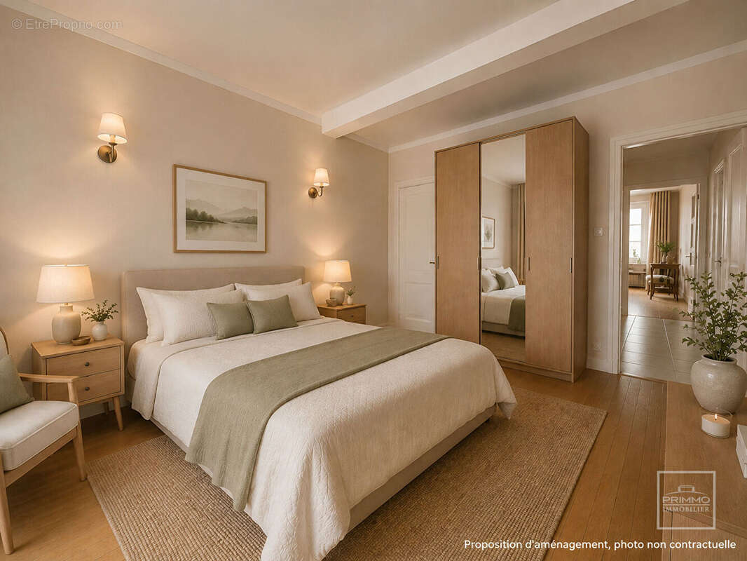 Lyon 6, triangle d'or, 67.09m², etage eleve, balcon - photo 7