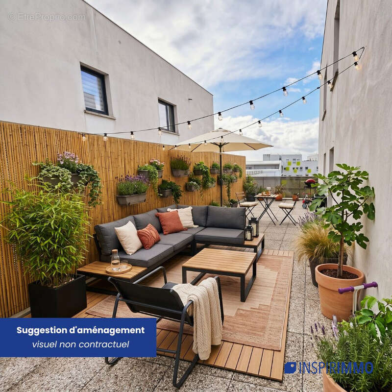 Terrasse 37 m² - Appartement à CARRIERES-SOUS-POISSY