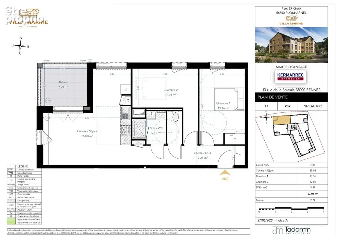 Appartement t3 - villa marine - photo 2