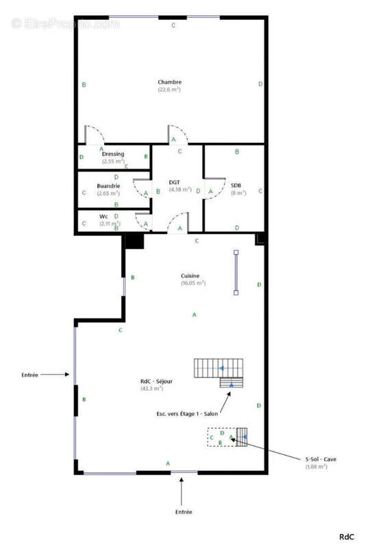 Appartement à PARIS-18E