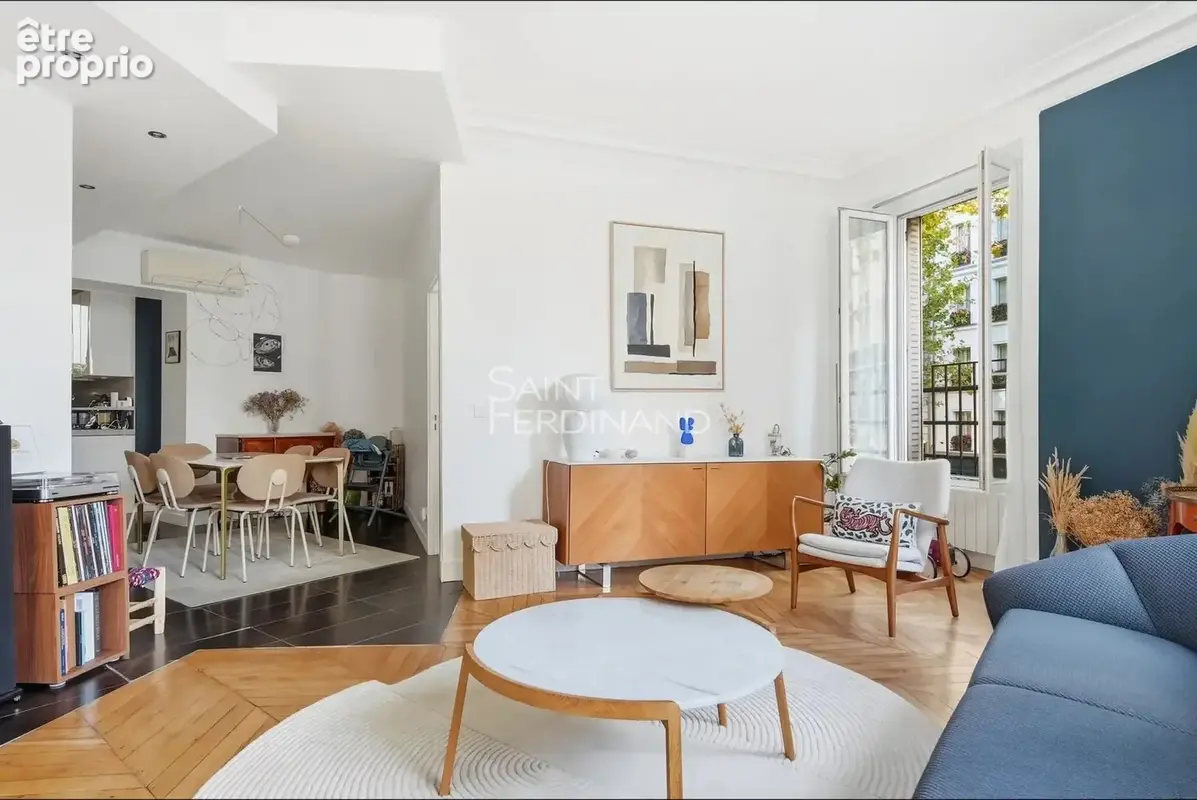 Paris 17ème Proche Batignolles. 4 pièces 2 chambres. - photo 3